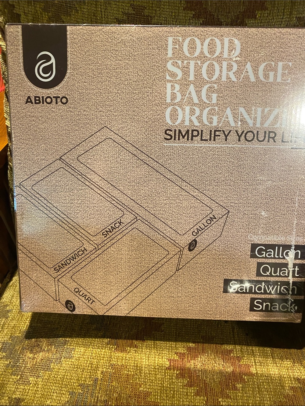 Brand new bamboo organize and store food bags